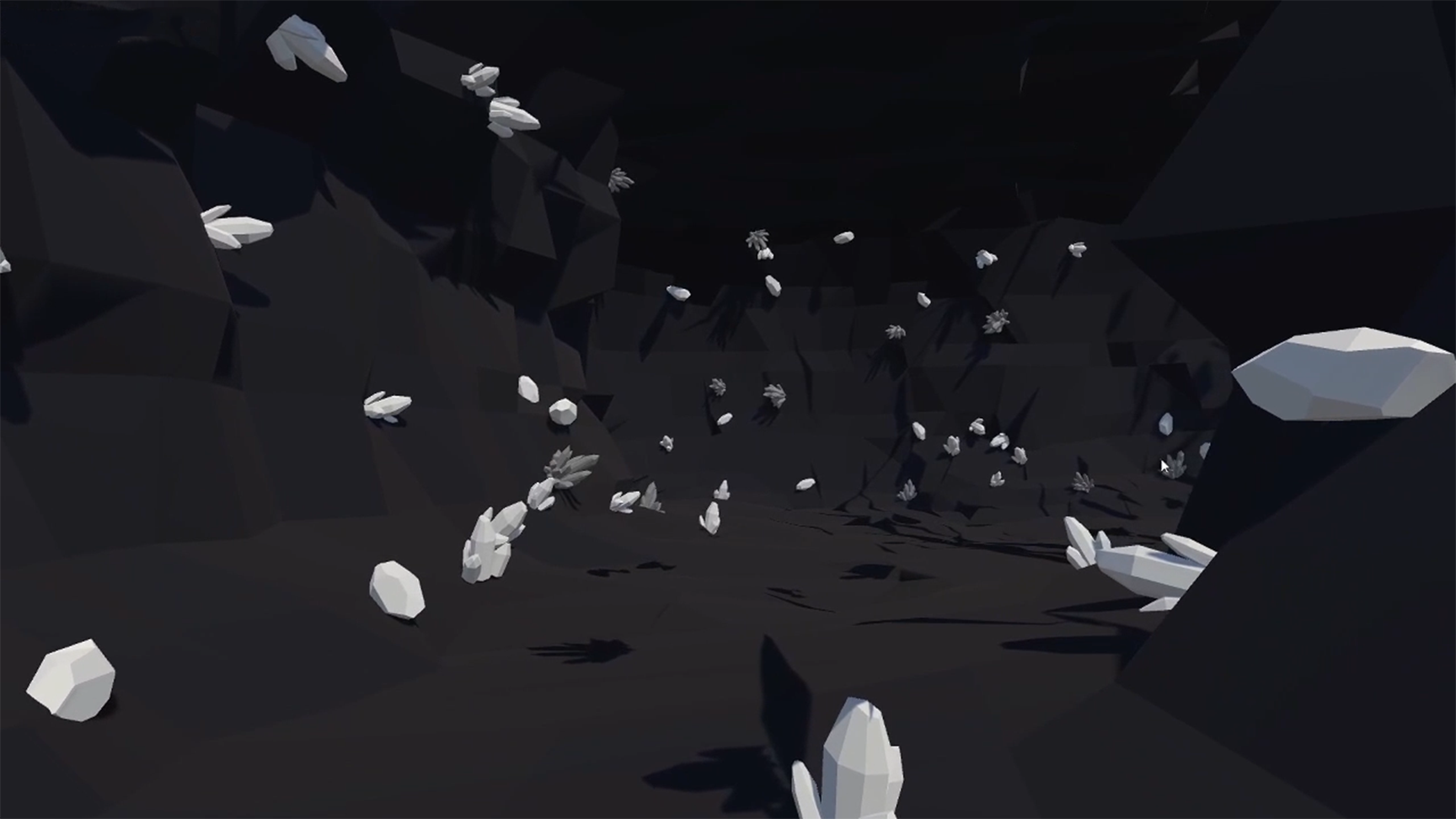 Developer Screenshot of Crystal Caverns