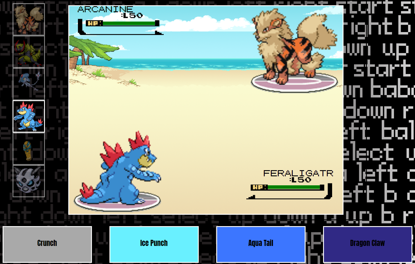 Screenshot of PokeScuffles Game
